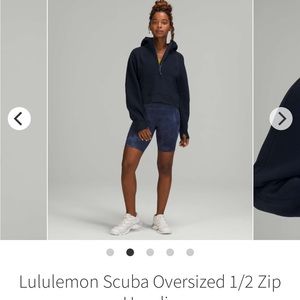 Lulu lemon scuba oversized half zip